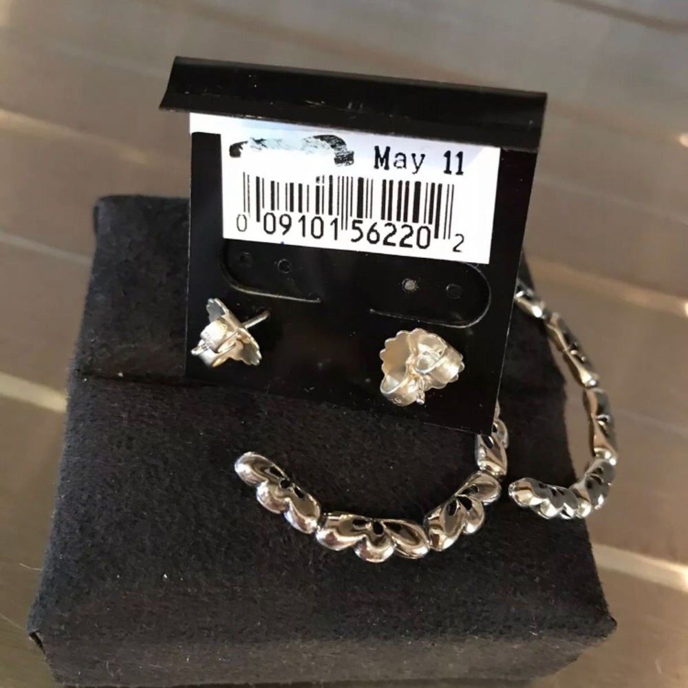 Ann King Sterling Silver Tapestry Fleur Earrings